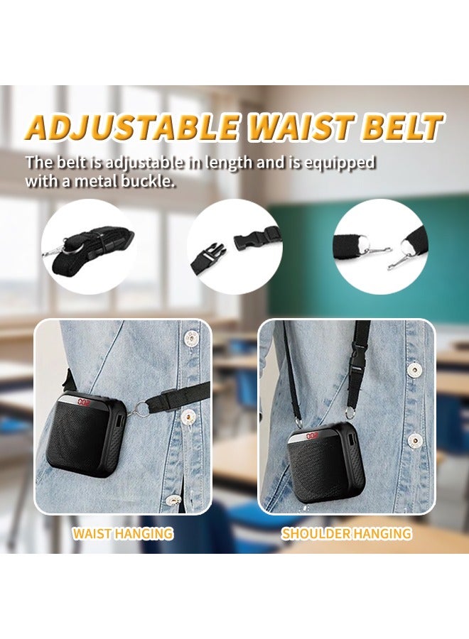 Professional Portable Voice Amplifier With 10-Day Battery Life, Ultra-Thin Design Speaker With Adjustable Belt, Intelligent Anti-Howling Loudspeaker, Perfect for Teaching, Tour Guide Explanation, Co - Image 4